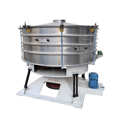 Cylindrical Vibrating Screen For Quartz Sand Fertilizer Large Production Stainless Steel Screening Equipment
