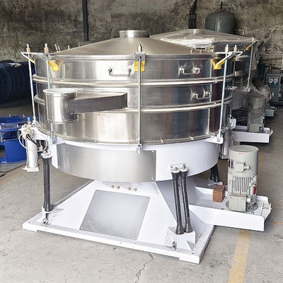 Cylindrical Vibrating Screen For Quartz Sand Fertilizer Large Production Stainless Steel Screening Equipment