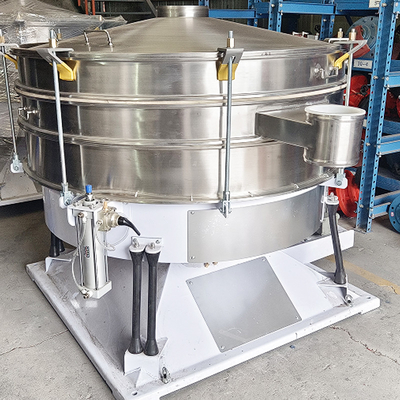Cylindrical Vibrating Screen For Quartz Sand Fertilizer Large Production Stainless Steel Screening Equipment