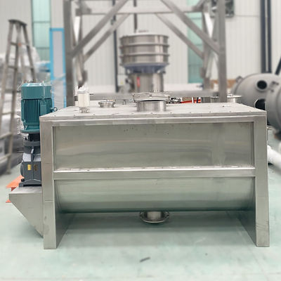 Horizontal Trough Ribbon Blender Machine for Fast and Uniform Mixing in Chemical Food and Building Material Industries
