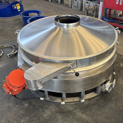 Continuous screening machine for granular feed with food-grade stainless steel straight-through screen