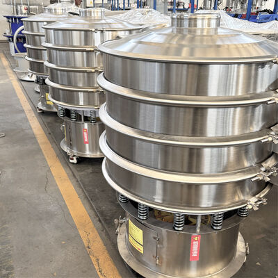 Vibratory Screening Machine with Multi Layer Screens Enabling Simultaneous Separation of Multiple Particle Size Grades