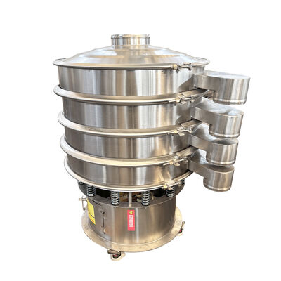 Vibratory Screening Machine Featuring Three Dimensional Motion Trajectory for Screening of Granular and Powdered Materials