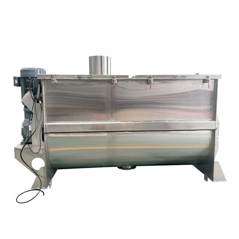 Horizontal Trough Ribbon Blender Machine for Fast and Uniform Mixing in Chemical Food and Building Material Industries