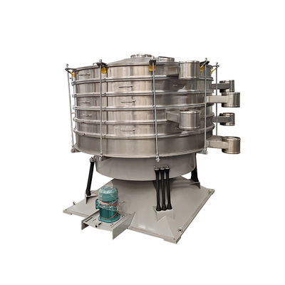 حرکت پرتاب دایره‌ای افقی و عمودی بالا و پایین، غربالگری دستی را برای توزیع یکنواخت مواد شبیه‌سازی می‌کند.