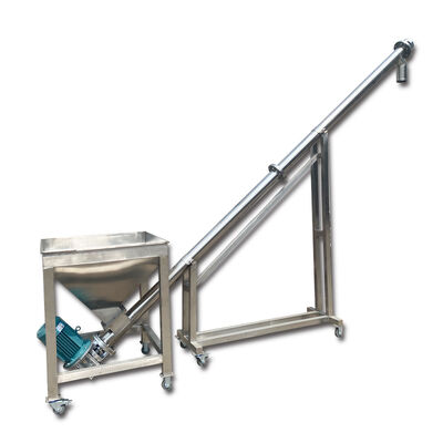 ماشین آلات حمل و نقل پیوسته با استفاده از تیغه های مارپیچی برای جابجایی پایدار و جهت دار مواد